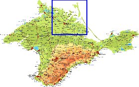 Fisica mapa de Crimeia