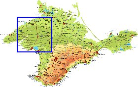 Fisica mapa de Crimeia