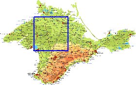 Fisica mapa de Crimeia