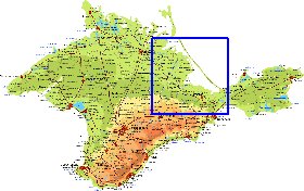 Fisica mapa de Crimeia