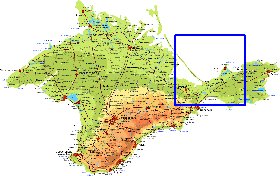 Fisica mapa de Crimeia