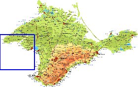 Fisica mapa de Crimeia