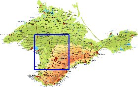 Fisica mapa de Crimeia