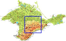 Fisica mapa de Crimeia