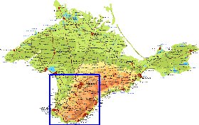 Fisica mapa de Crimeia