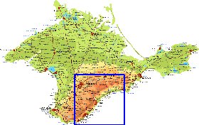 Fisica mapa de Crimeia