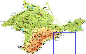 Fisica mapa de Crimeia