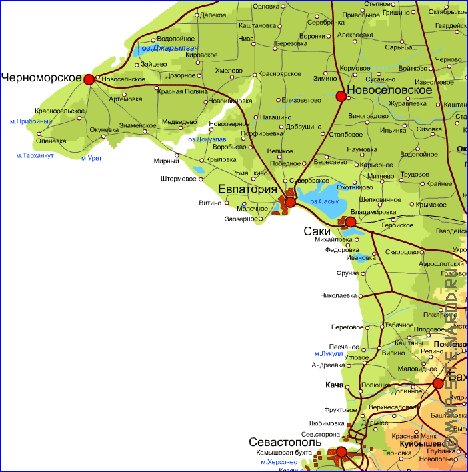 Fisica mapa de Crimeia