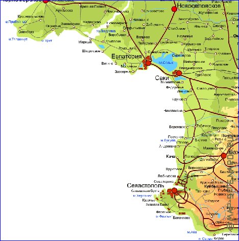 Fisica mapa de Crimeia