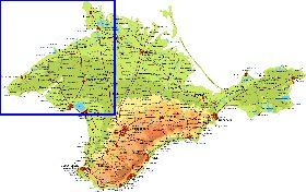 Fisica mapa de Crimeia