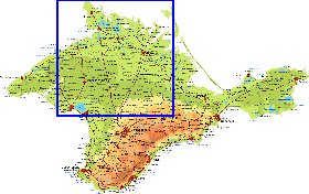 Fisica mapa de Crimeia