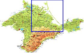 Fisica mapa de Crimeia