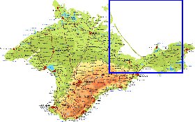 Fisica mapa de Crimeia