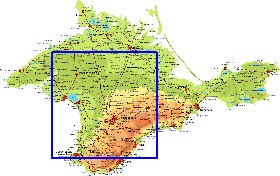 Fisica mapa de Crimeia