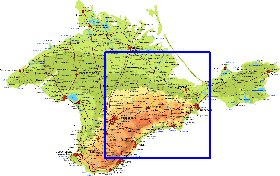 Fisica mapa de Crimeia