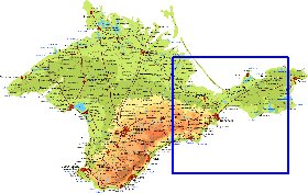 Fisica mapa de Crimeia