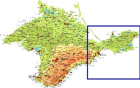 Fisica mapa de Crimeia