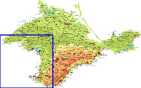 Fisica mapa de Crimeia