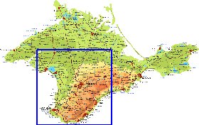 Fisica mapa de Crimeia