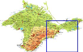 Fisica mapa de Crimeia