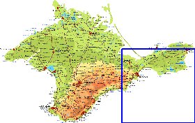 Fisica mapa de Crimeia