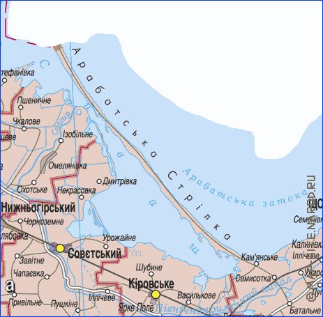 mapa de Crimeia do idioma ucraniano