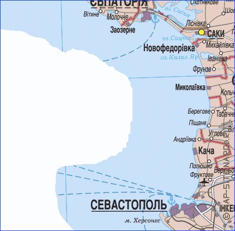 mapa de Crimeia do idioma ucraniano