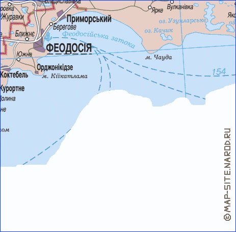 mapa de Crimeia do idioma ucraniano