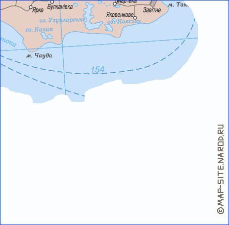 mapa de Crimeia do idioma ucraniano