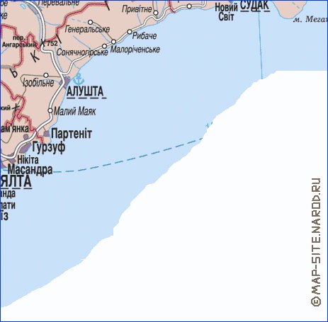 mapa de Crimeia do idioma ucraniano