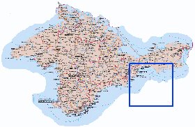 mapa de Crimeia do idioma ucraniano