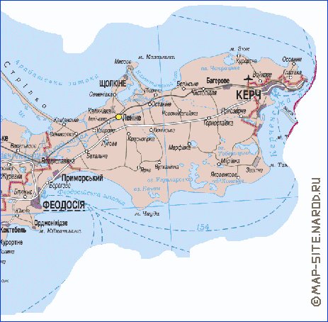 mapa de Crimeia do idioma ucraniano