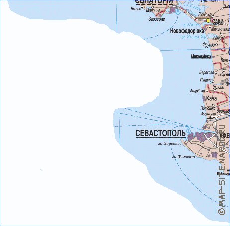 mapa de Crimeia do idioma ucraniano