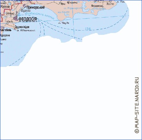 mapa de Crimeia do idioma ucraniano