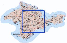 mapa de Crimeia do idioma ucraniano