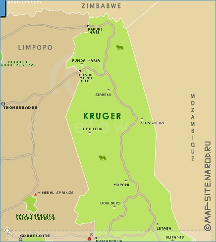 carte de Kruger