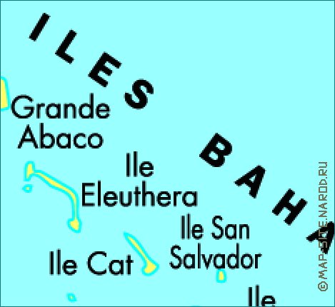 mapa de Cuba em frances