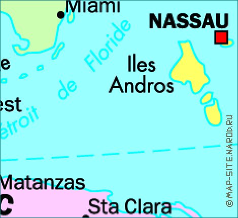 mapa de Cuba em frances