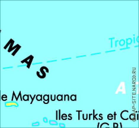 mapa de Cuba em frances