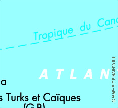 mapa de Cuba em frances