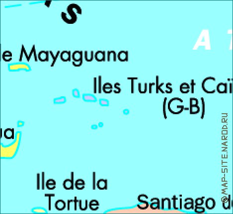 mapa de Cuba em frances