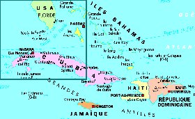 mapa de Cuba em frances