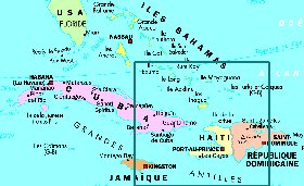 mapa de Cuba em frances