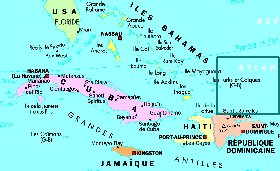 mapa de Cuba em frances