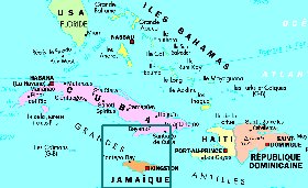 mapa de Cuba em frances