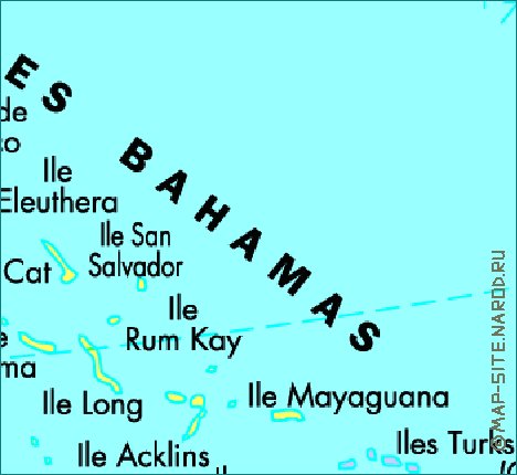 mapa de Cuba em frances