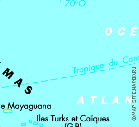 mapa de Cuba em frances