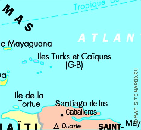 mapa de Cuba em frances