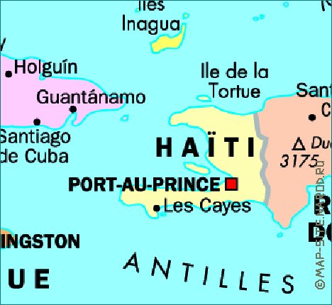 mapa de Cuba em frances