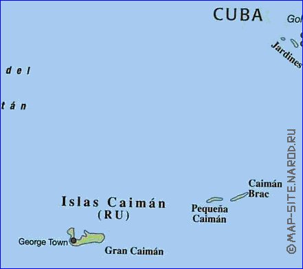 Transporte mapa de Cuba